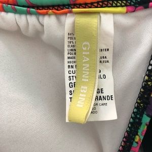 Gianni Bini floral bikini size large top & bottom